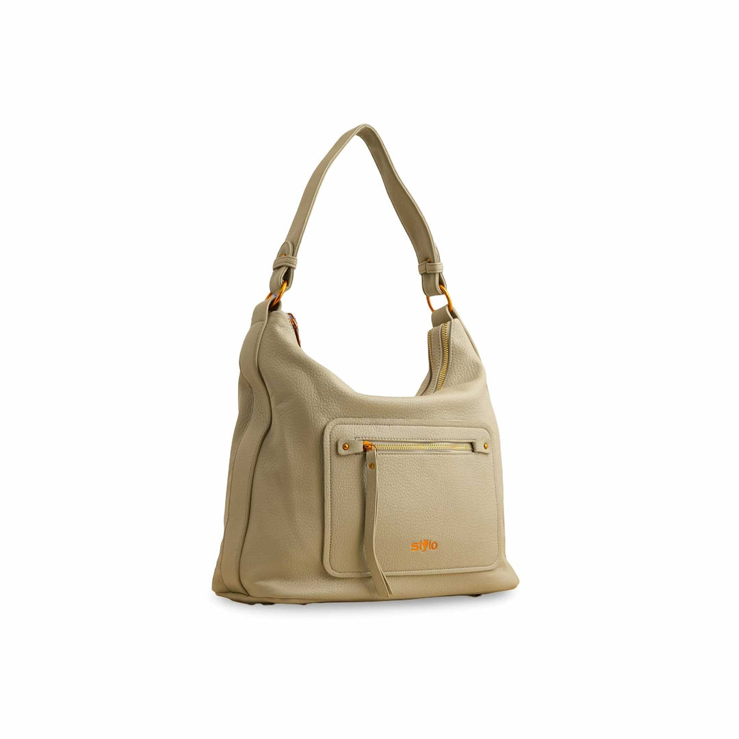 Grey Women Formal Shoulder Bag P36361