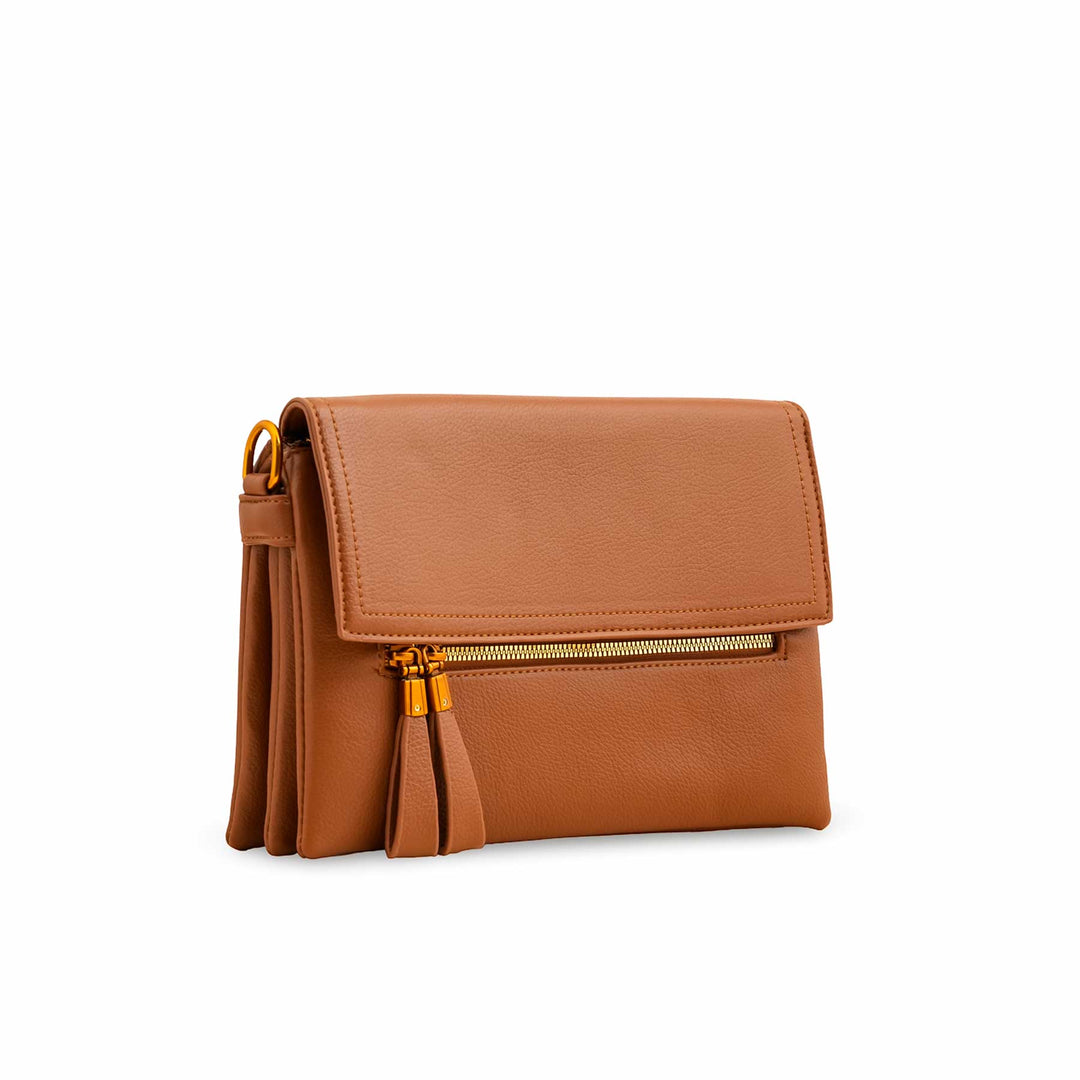 Brown Women Formal Shoulder Bag P36362
