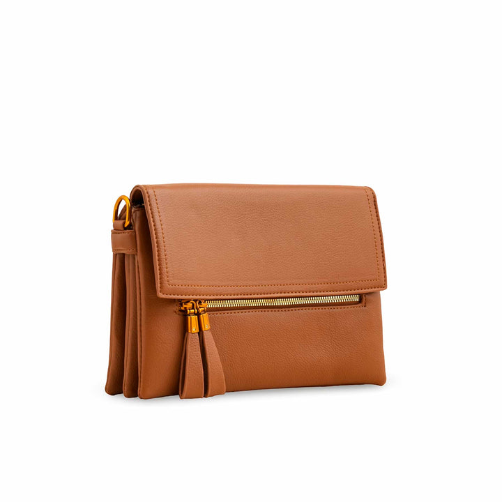 Brown Women Formal Shoulder Bag P36362