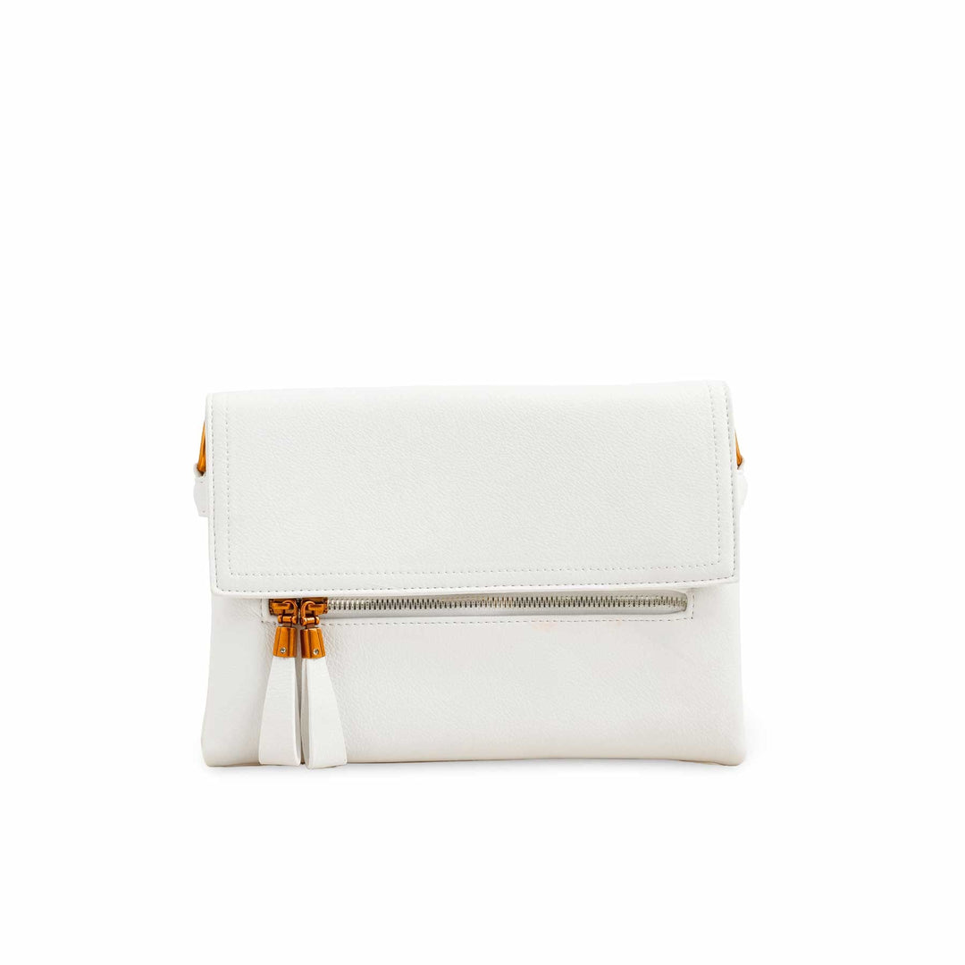 White Women Formal Shoulder Bag P36362