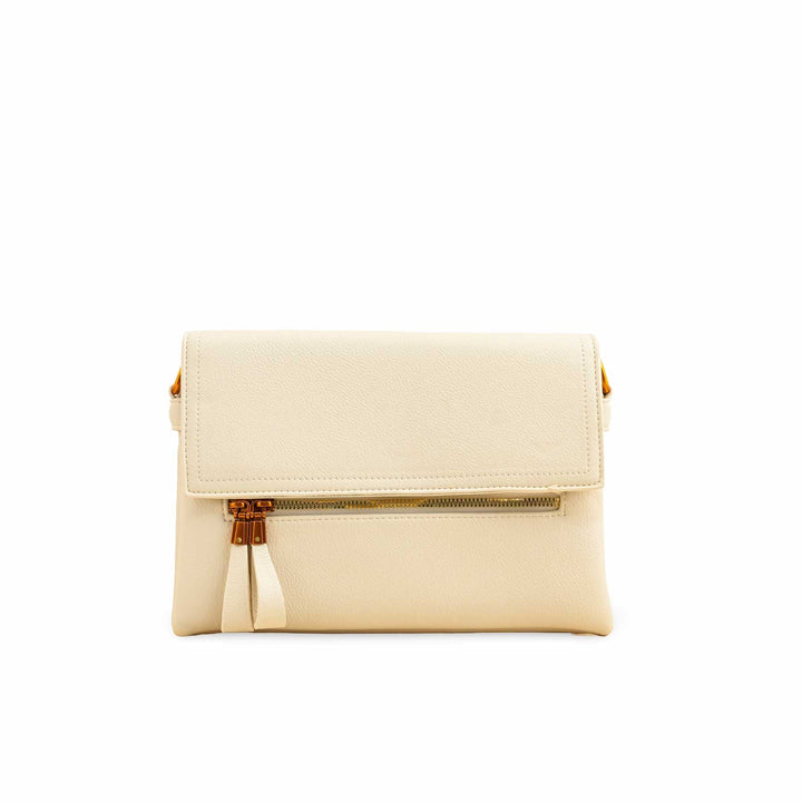 Beige Women Formal Shoulder Bag P36362
