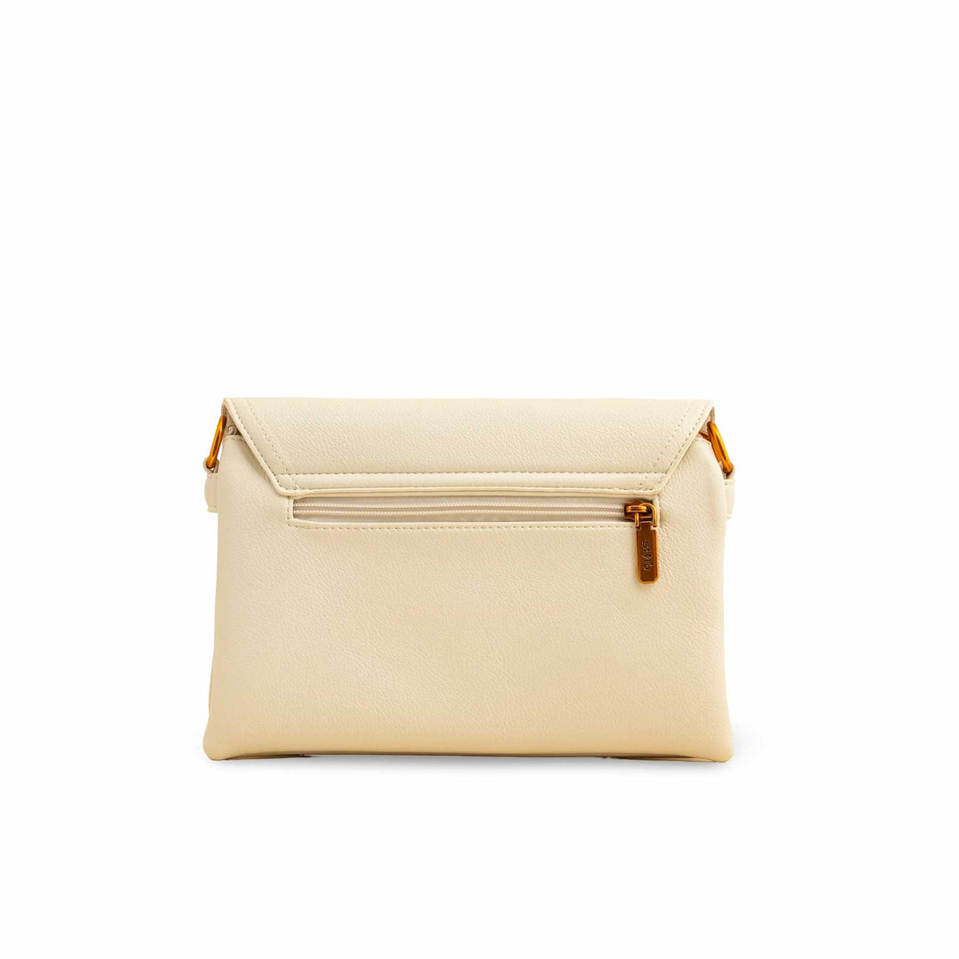 Beige Women Formal Shoulder Bag P36362