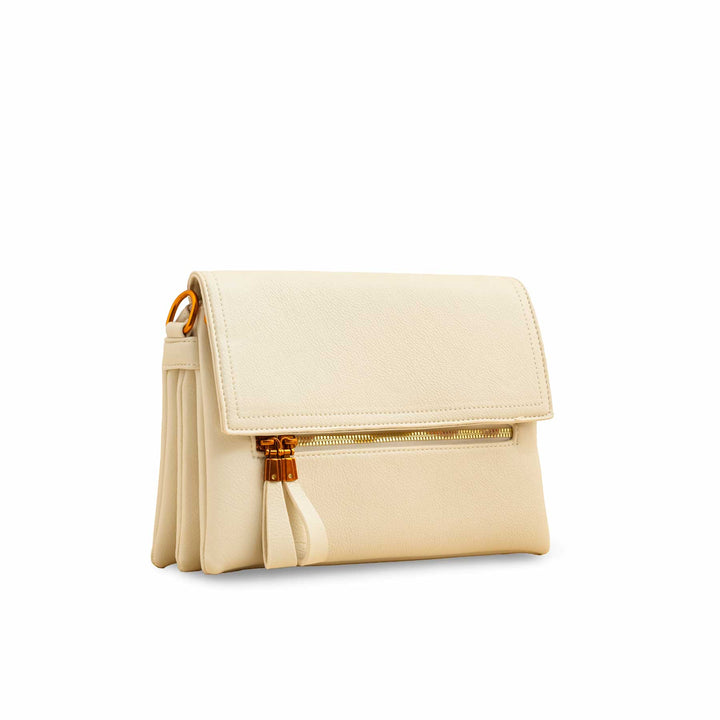 Beige Women Formal Shoulder Bag P36362