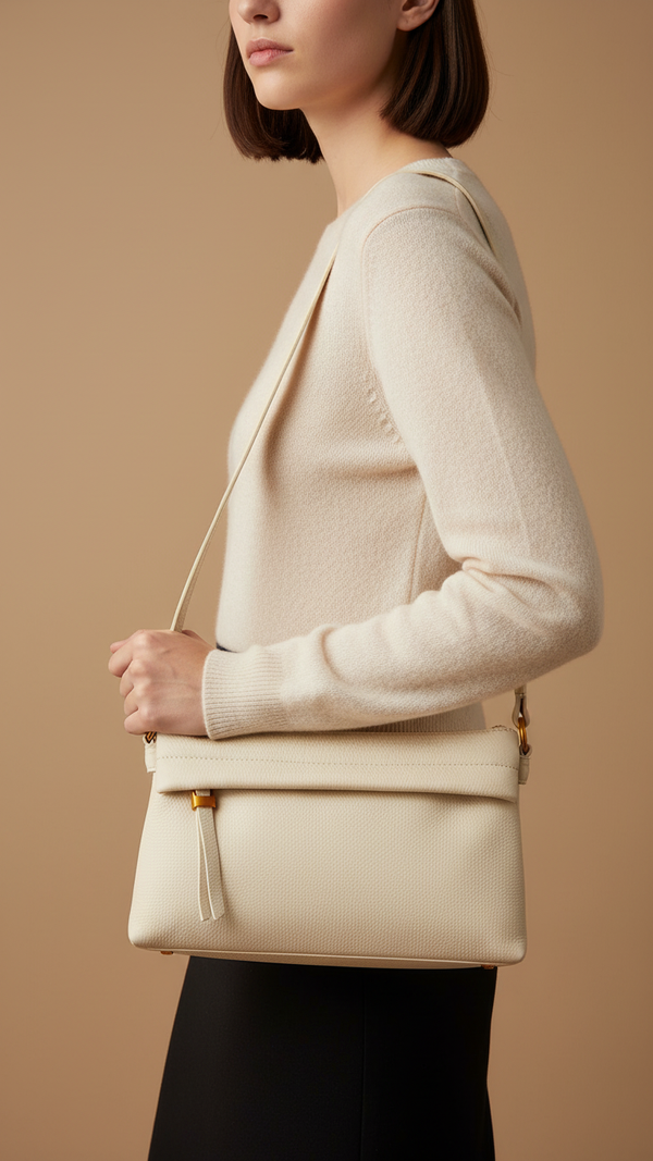 Beige Women Formal Shoulder Bag P36363