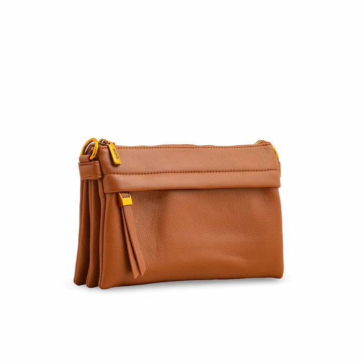 Brown Women Formal Shoulder Bag P36363