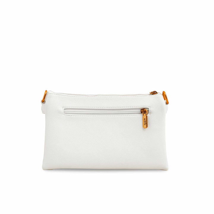 White Women Formal Shoulder Bag P36363