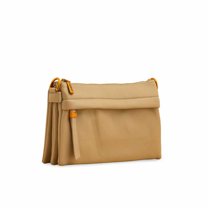 Khaki Women Formal Shoulder Bag P36363