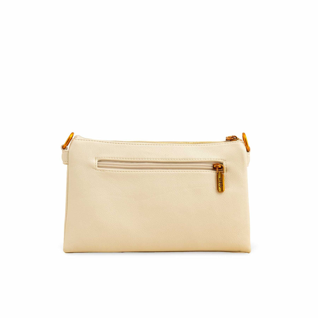 Beige Women Formal Shoulder Bag P36363