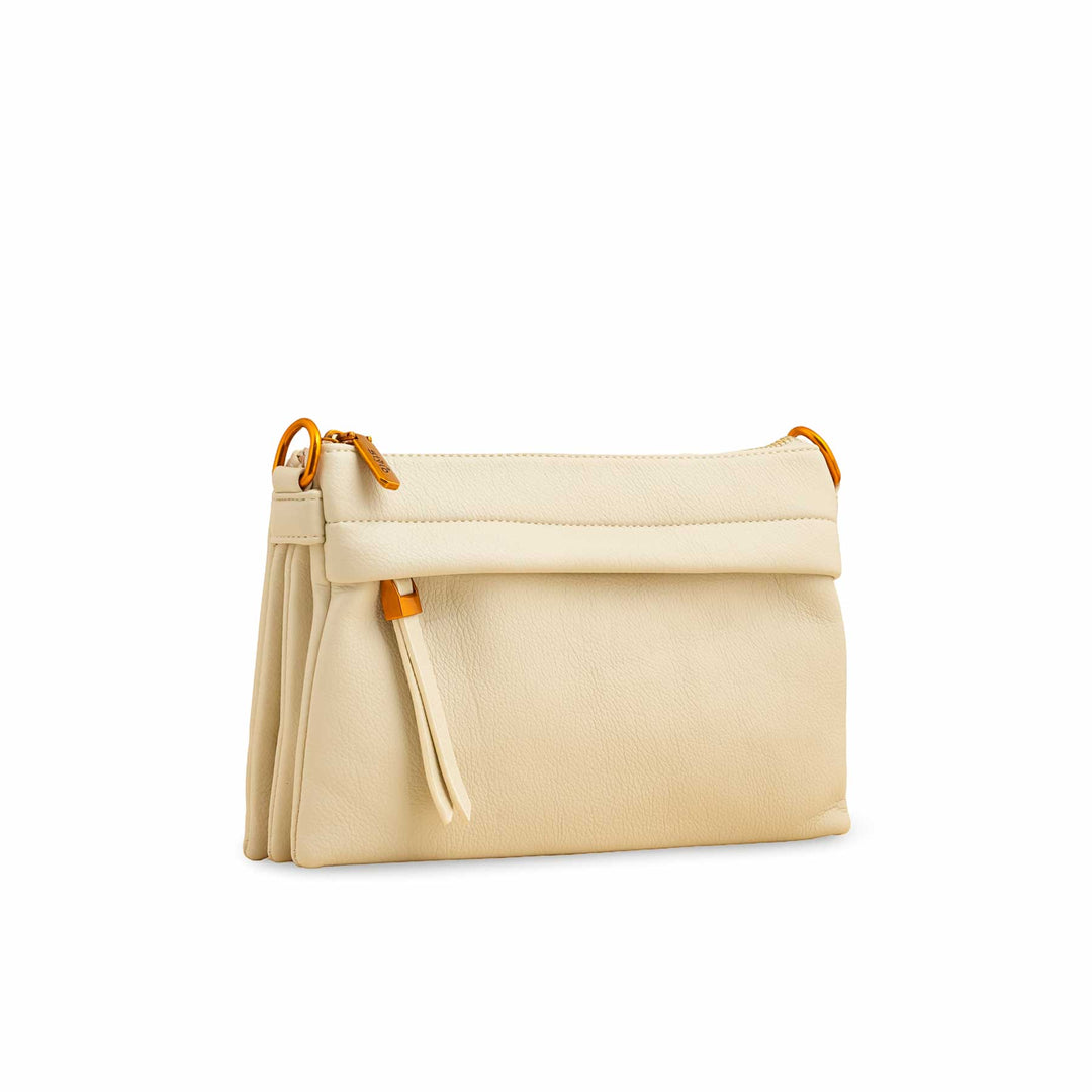 Beige Women Formal Shoulder Bag P36363