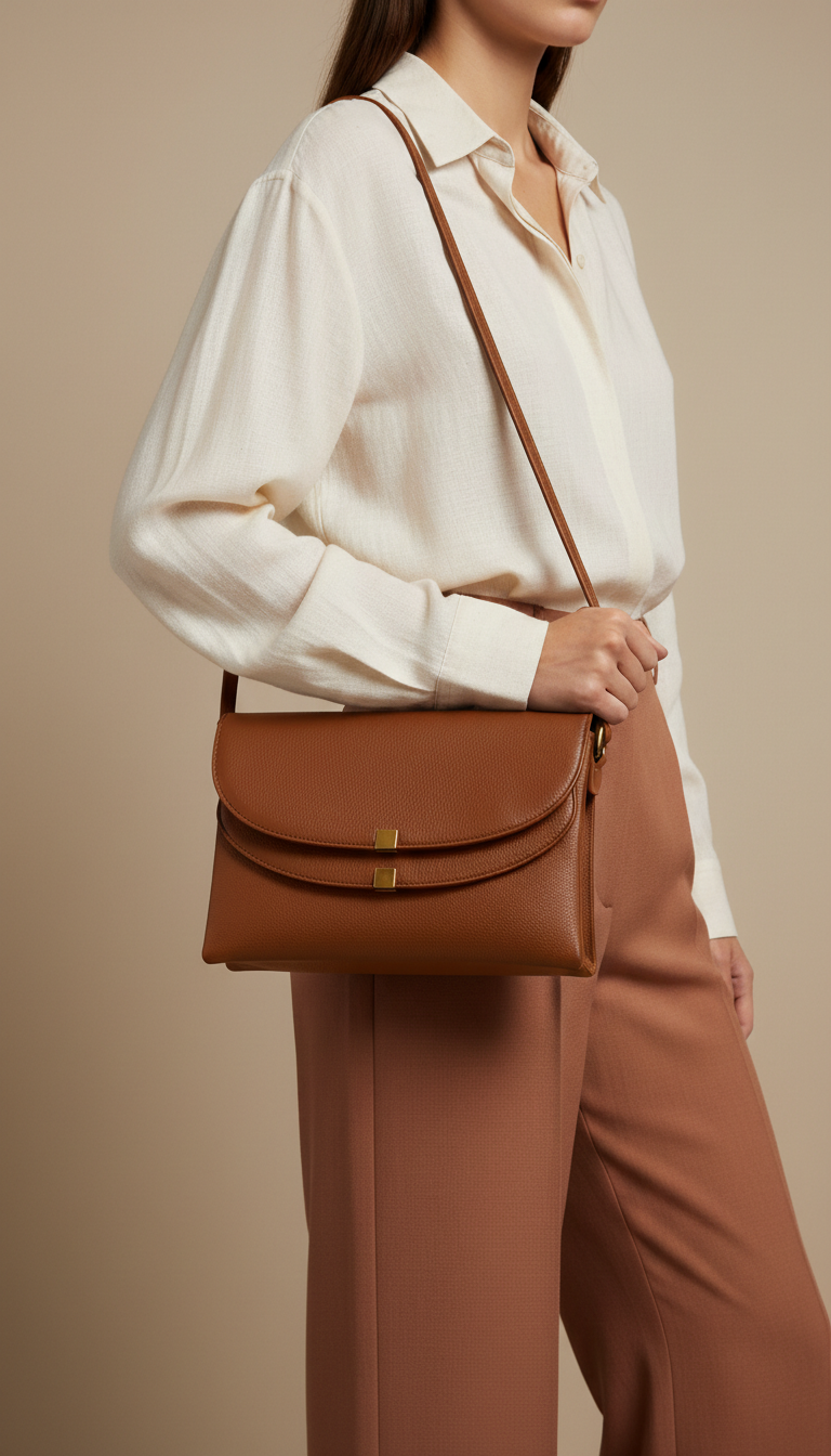 Brown Women Formal Shoulder Bag P36364
