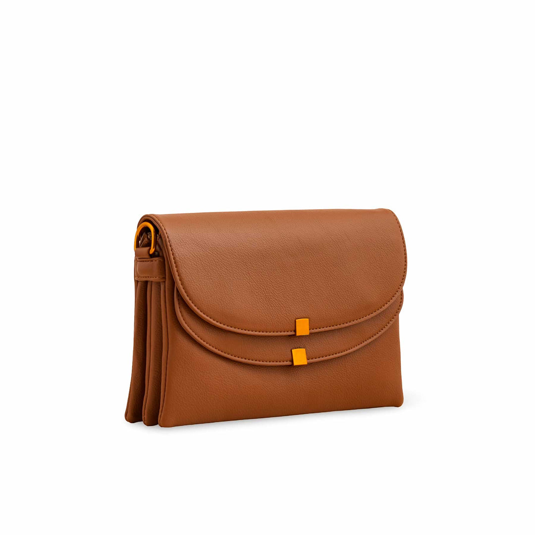 Brown Women Formal Shoulder Bag P36364