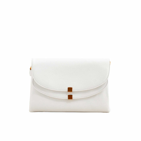 White Women Formal Shoulder Bag P36364