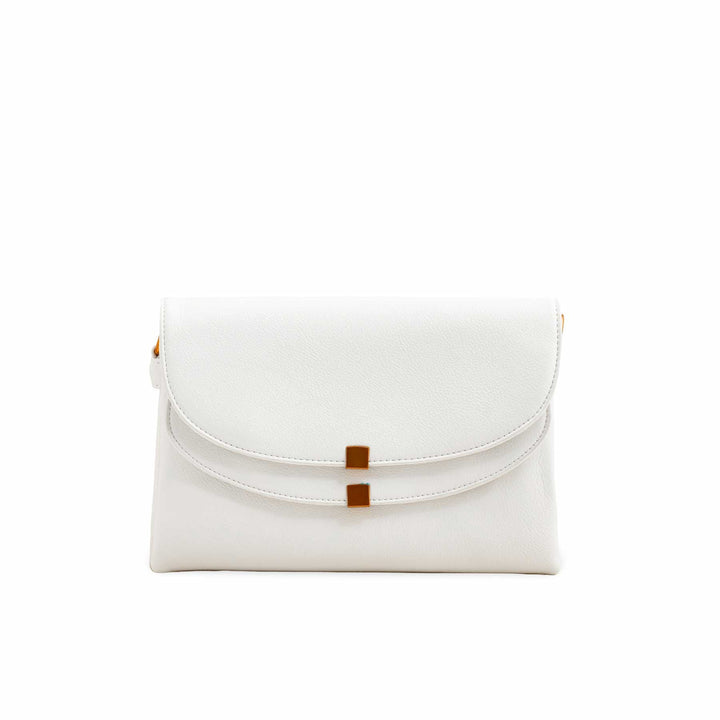 White Women Formal Shoulder Bag P36364