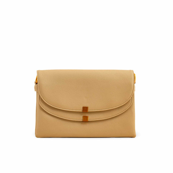 Khaki Women Formal Shoulder Bag P36364