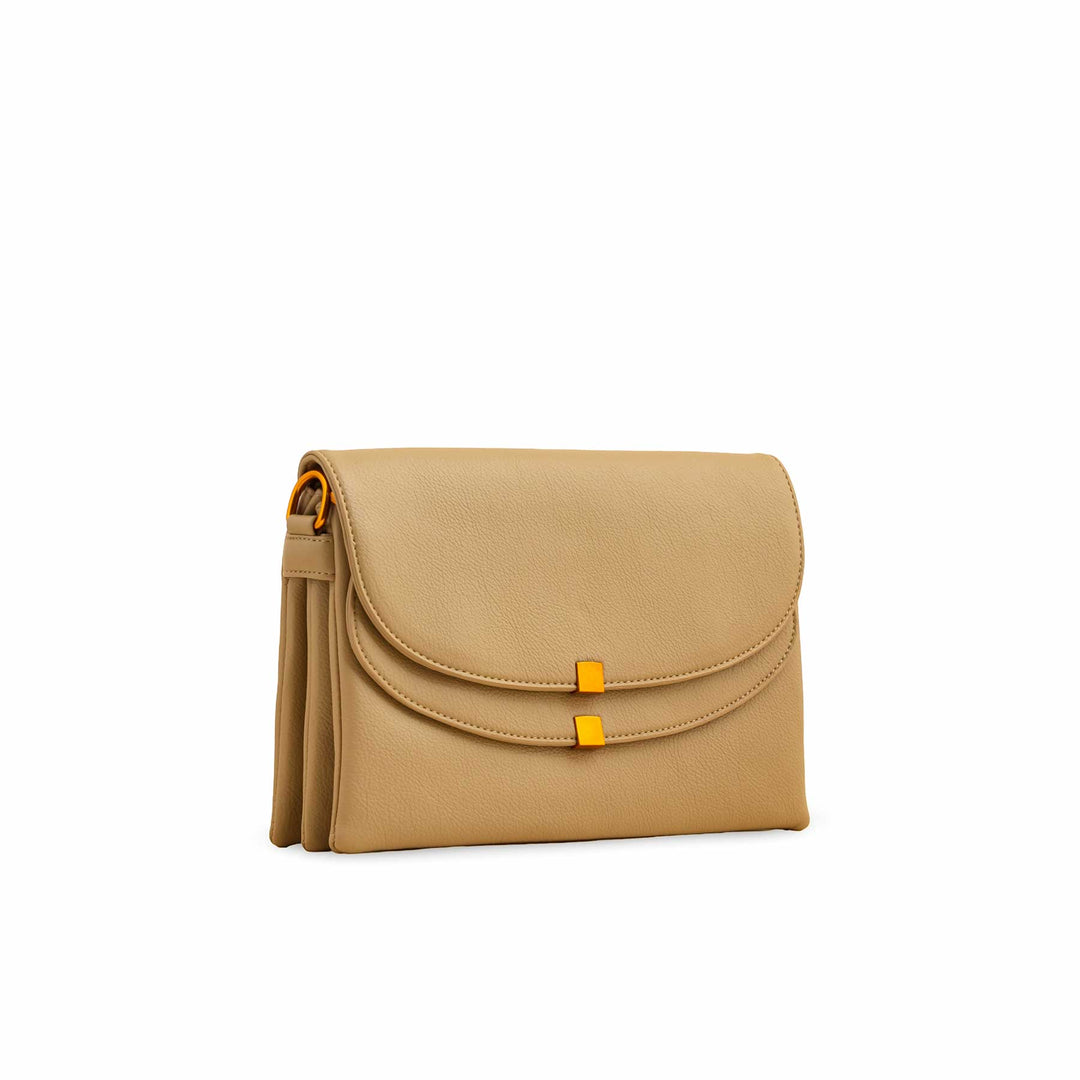 Khaki Women Formal Shoulder Bag P36364