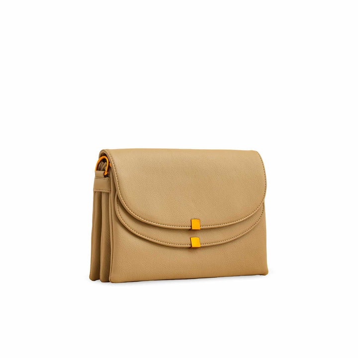 Khaki Women Formal Shoulder Bag P36364
