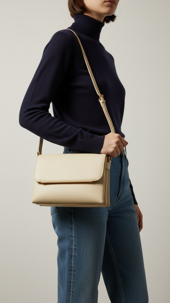 Beige Women Formal Shoulder Bag P36366