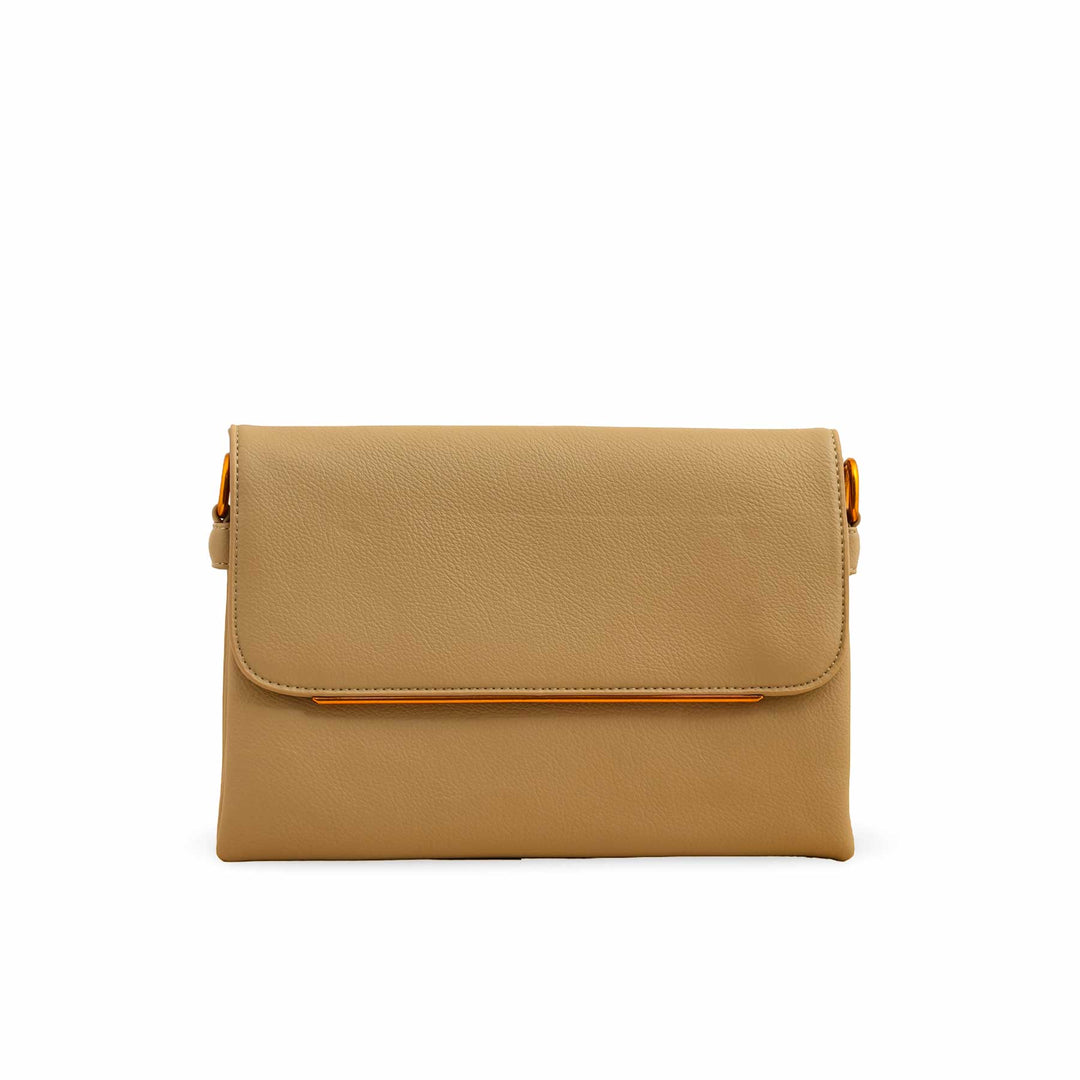Khaki Women Formal Shoulder Bag P36366