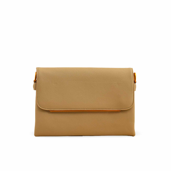 Khaki Women Formal Shoulder Bag P36366