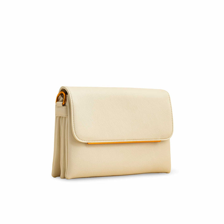 Beige Women Formal Shoulder Bag P36366