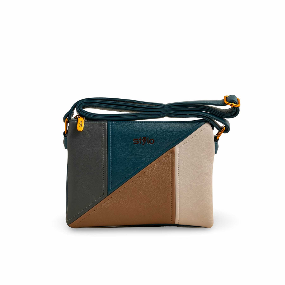 Blue Women Formal Shoulder Bag P36367