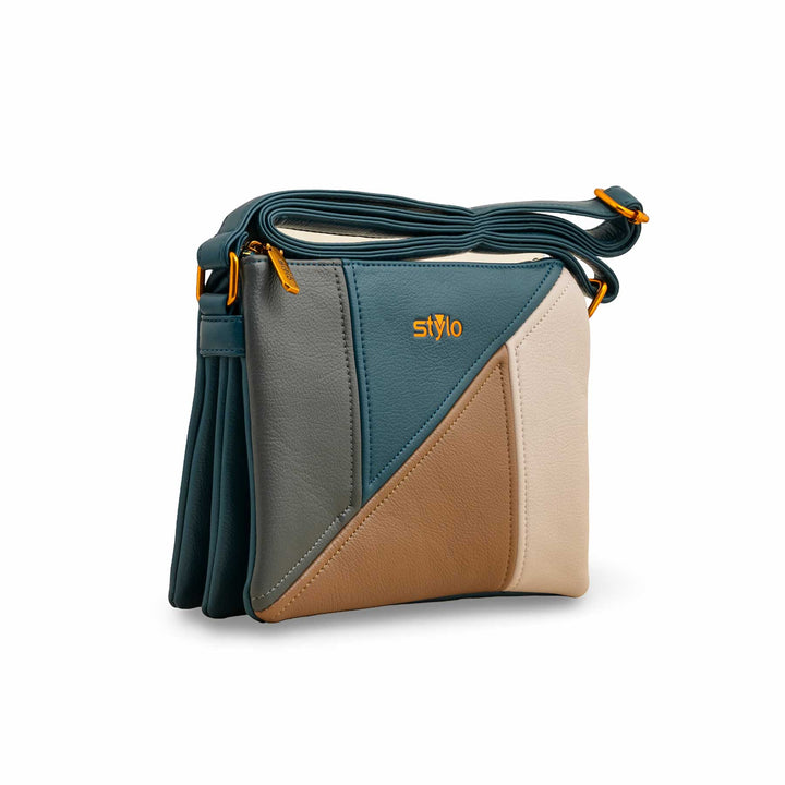 Blue Women Formal Shoulder Bag P36367