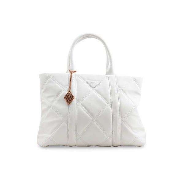White Formal Hand Bag P36368