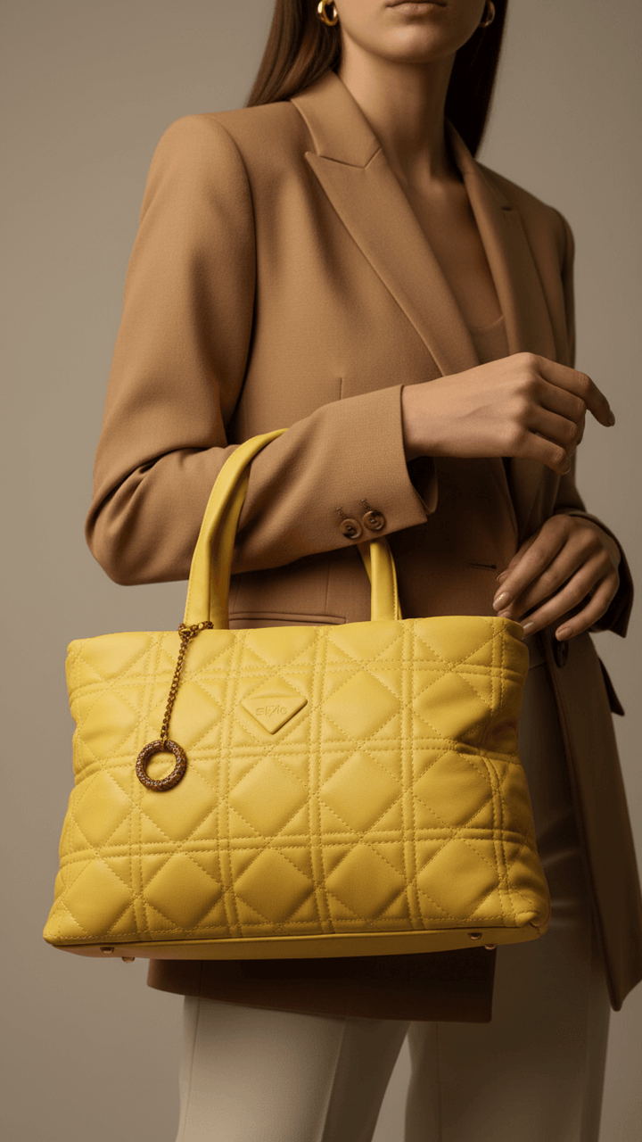 Yellow Formal Hand Bag P36369