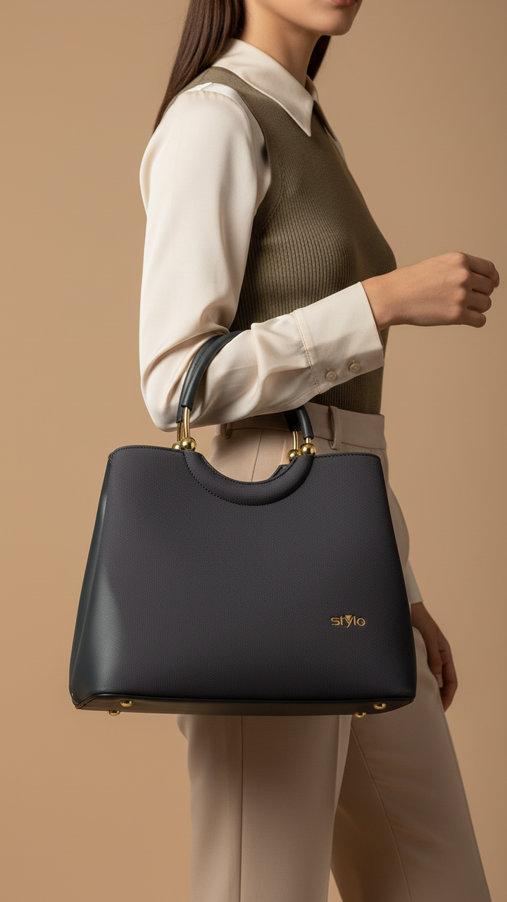 Blue Formal Hand Bag For Ladies P36370