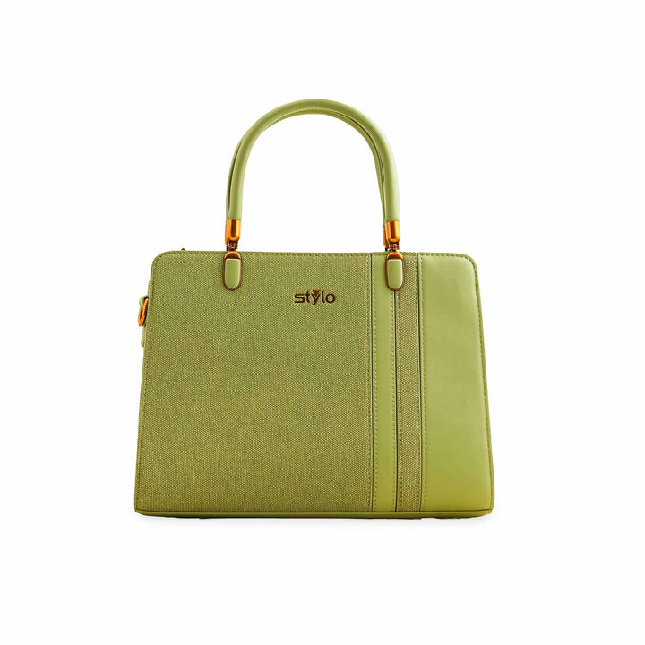 Green Formal Hand Bag P36371