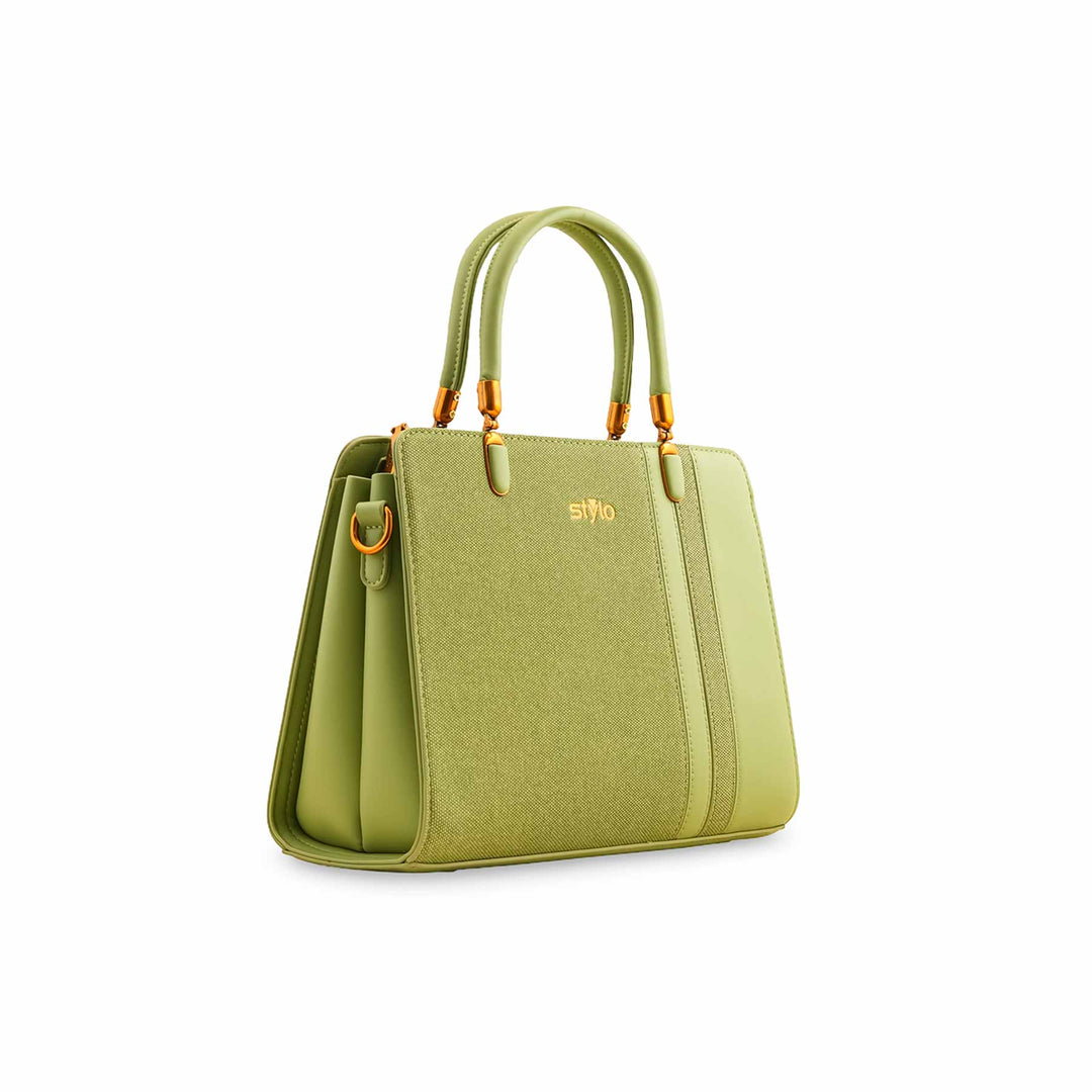 Green Formal Hand Bag P36371