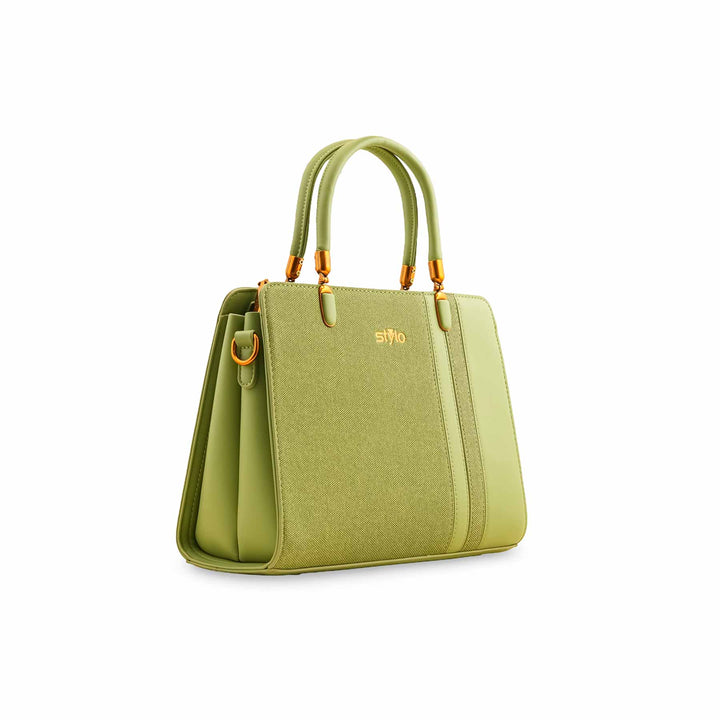 Green Formal Hand Bag P36371