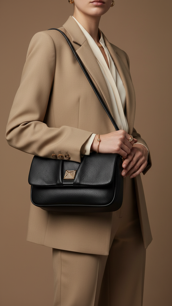 Black Women Formal Shoulder Bag P36375