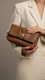 Brown Women Formal Shoulder Bag P36375