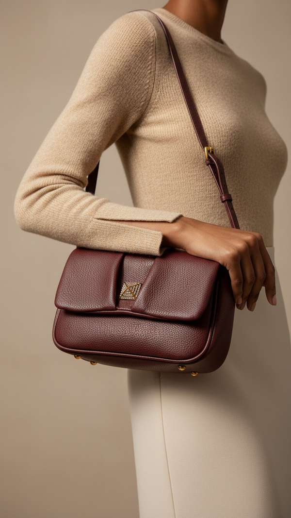 Maroon Women Formal Shoulder Bag P36375