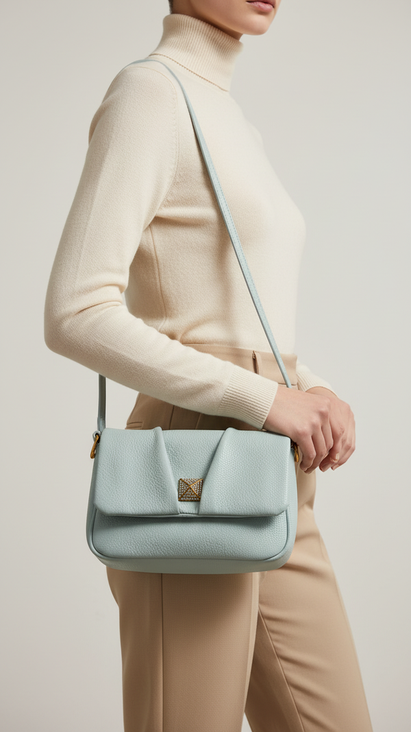 Green Women Formal Shoulder Bag P36375