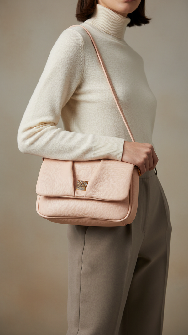 Pink Women Formal Shoulder Bag P36375