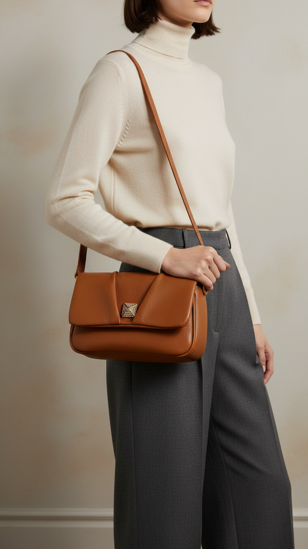 Coffee Women Formal Shoulder Bag P36375