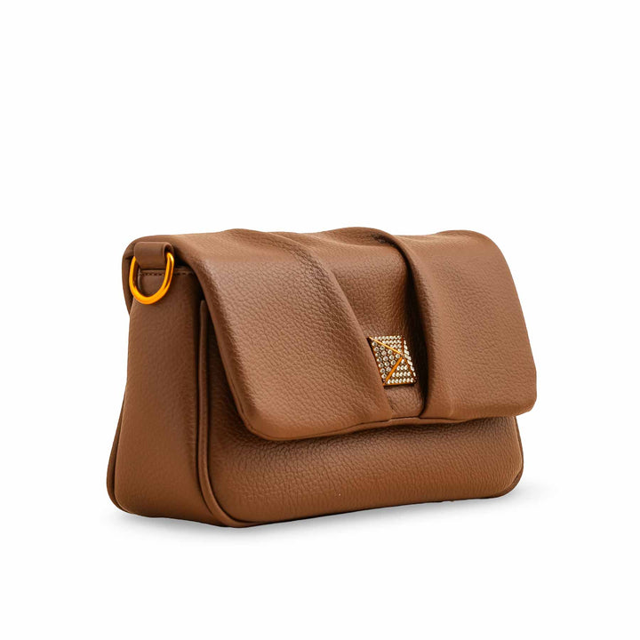 Brown Women Formal Shoulder Bag P36375