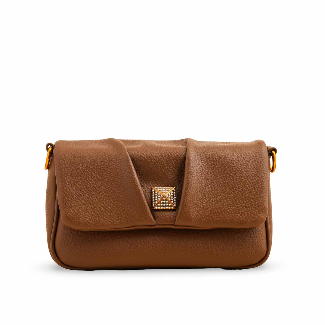 Brown Women Formal Shoulder Bag P36375