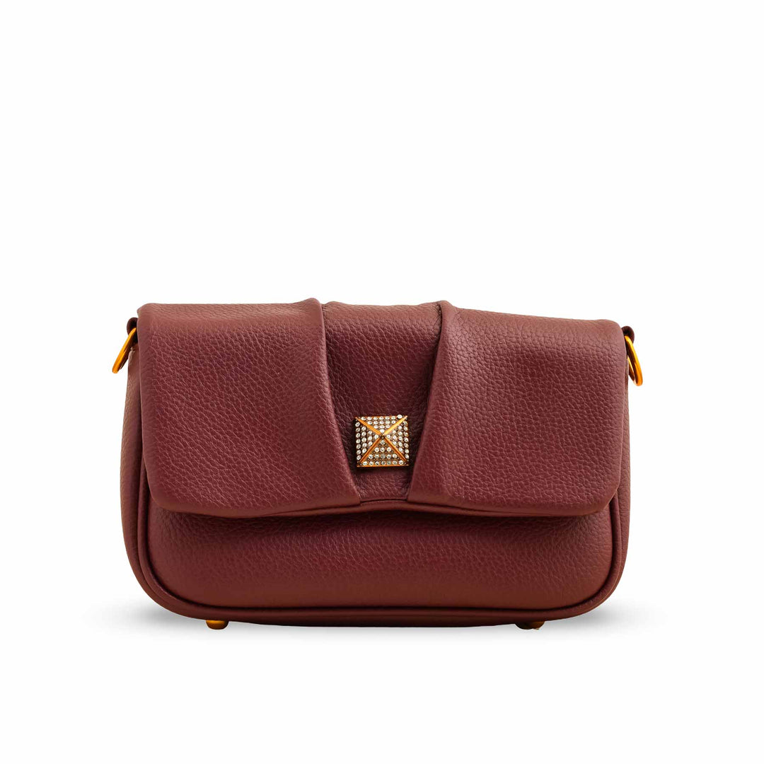 Maroon Women Formal Shoulder Bag P36375