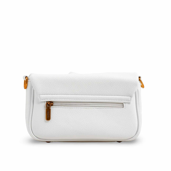 White Women Formal Shoulder Bag P36375