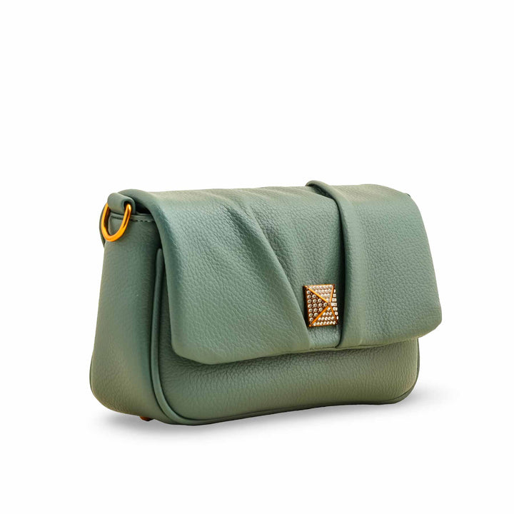 Green Women Formal Shoulder Bag P36375