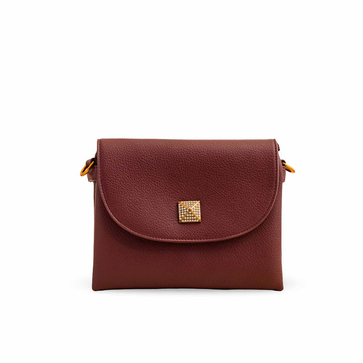 Maroon Women Formal Shoulder Bag P36377