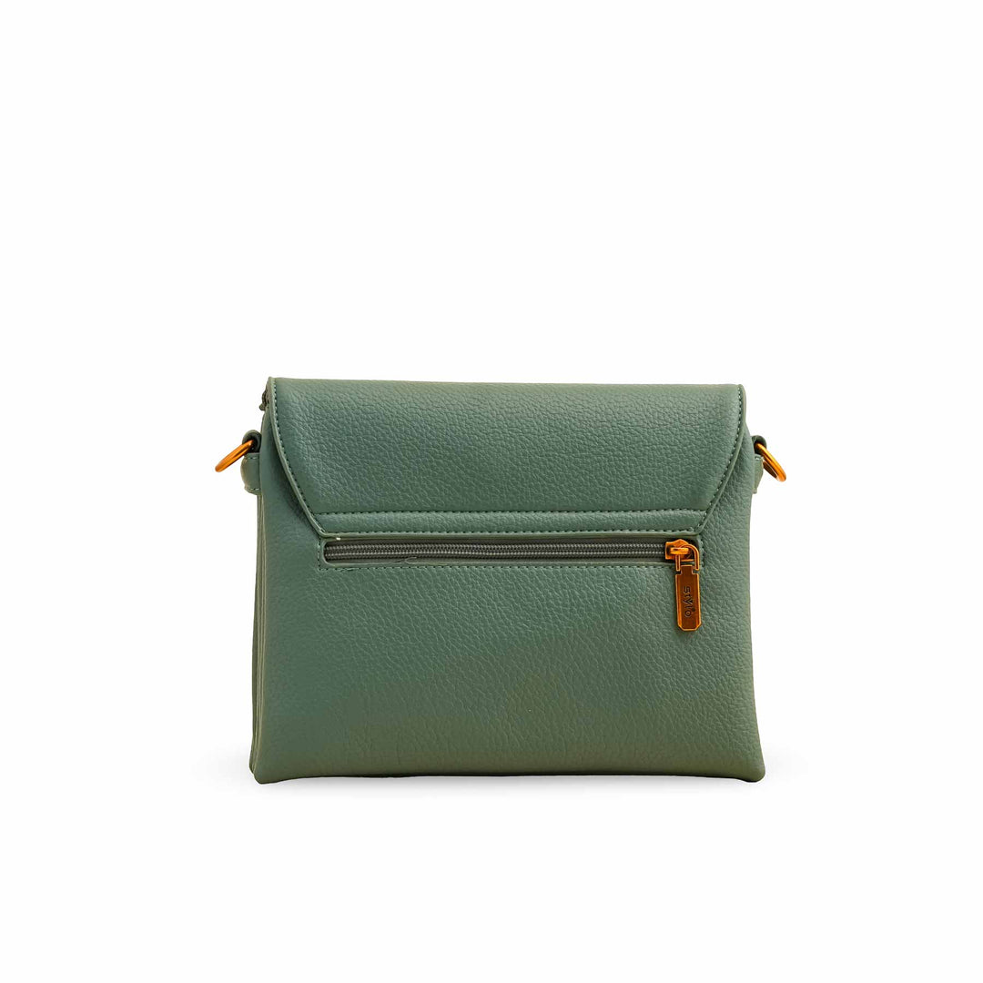 Green Women Formal Shoulder Bag P36377