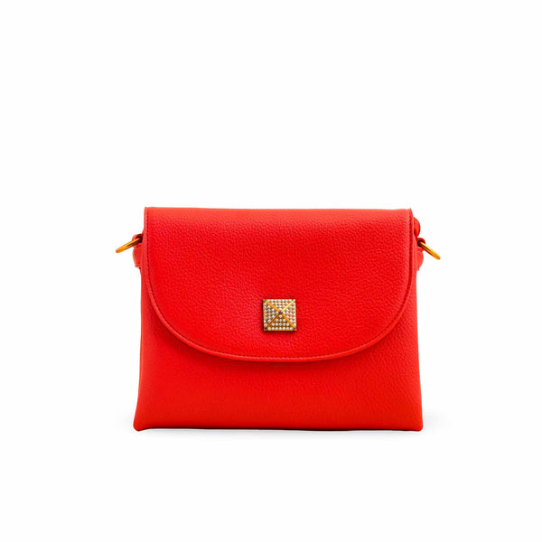 Red Women Formal Shoulder Bag P36377