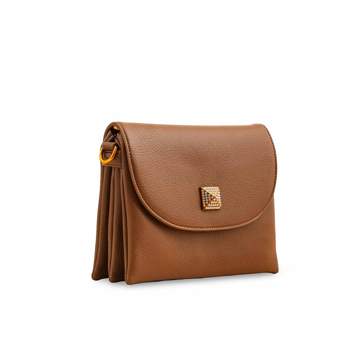Coffee Women Formal Shoulder Bag P36377