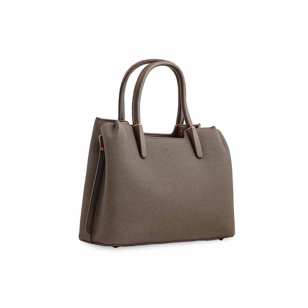Grey Formal Hand Bag For Ladies P36378