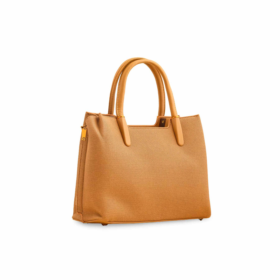 Khaki Formal Hand Bag For Ladies P36378