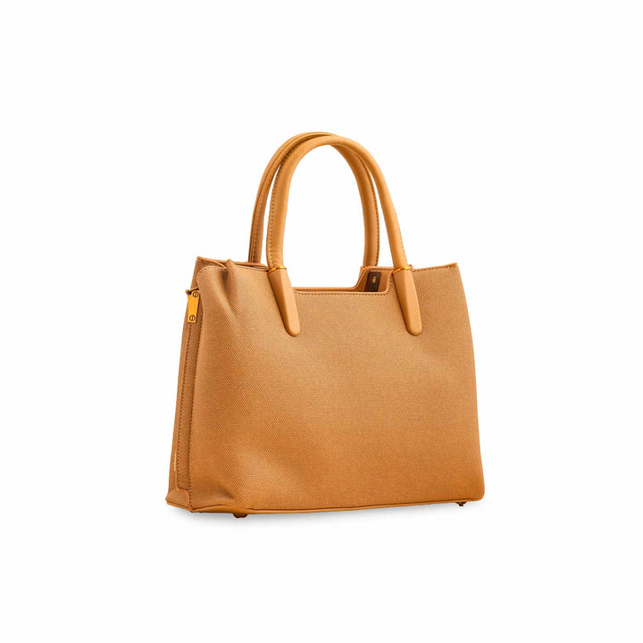 Khaki Formal Hand Bag For Ladies P36378